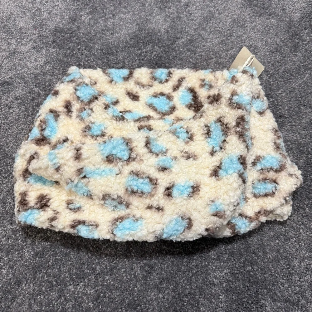 NWT Fadivo Animal‎ Print Sherpa Texture Infiniti Scarf Women One Size